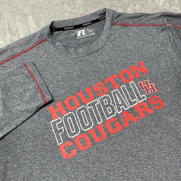 Russell‎ Performance Shirt Mens XL UH Cougars Gray Long Sleeve College Football - Picture 1 of 8